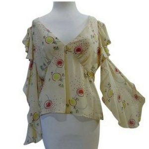 Marc Jacobs fabulous vintage silk print top Sz 12